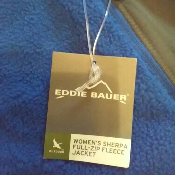 Eddie Bauer Full Zip Sherpa Fleece Jacket - Picture 3 of 7